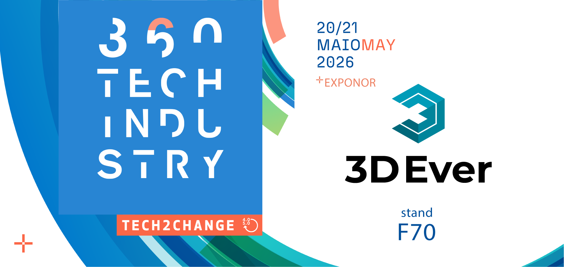 Marcamos presença na 360 TECH INDUSTRY – Feira Internacional da Indústria 4.0/5.0, Robótica, Automação e Compósitos | 20 a 21 de maio 2026
