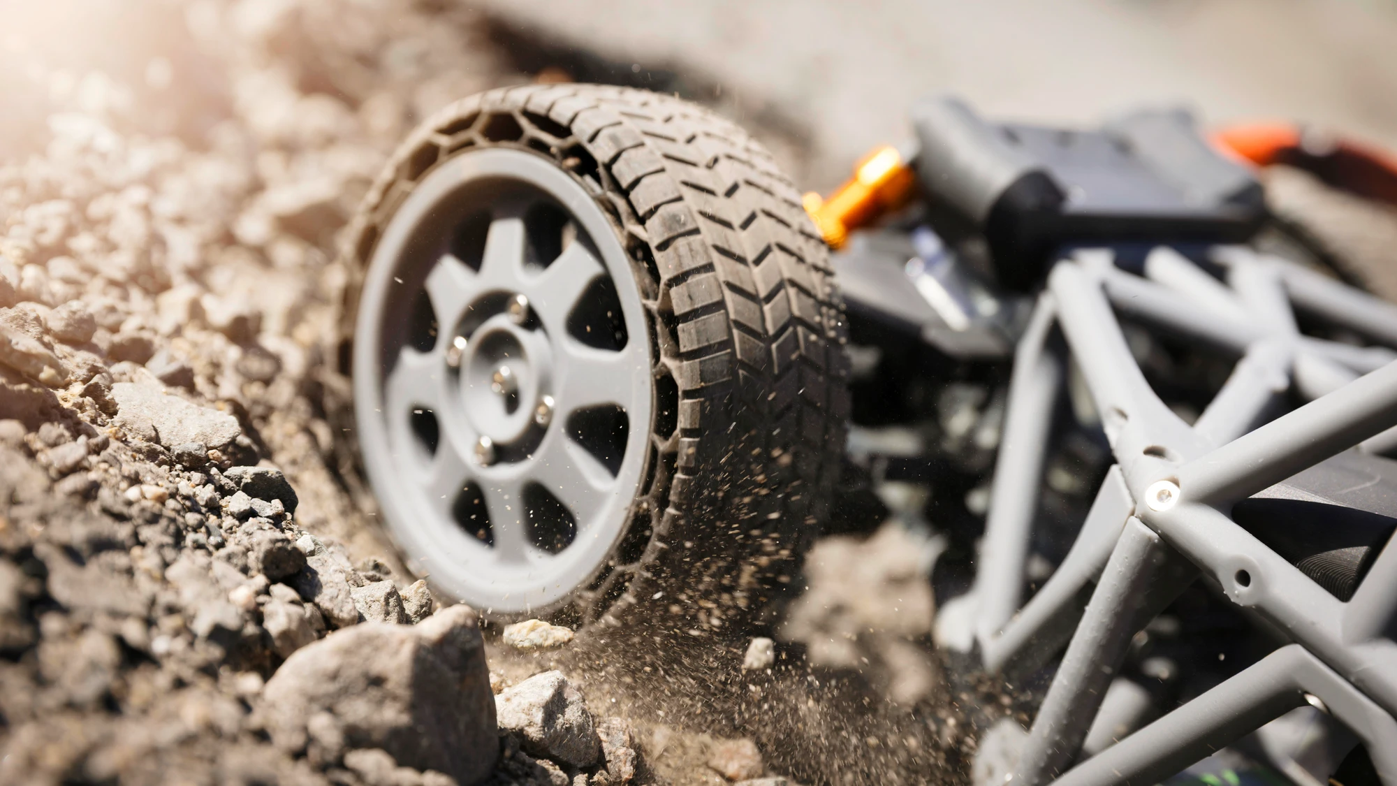 Rodas de carro RC, conjunto de 2 (Alpha Grey Resin · 100 μm)